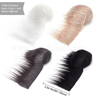 Wholesale GORGECRAFT 4PCS 4 Colors Shaggy Plush Faux Fur Fabric Precut  Strips White Black Khaki Gray Fluffy Fuzzy Craft Fur Scrap Pieces Gnome  Beards for Gnomes Beard Hair Santa Claus Cosplay Costume