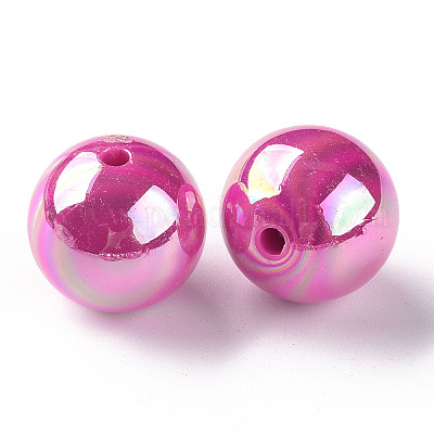 Непрозрачные акриловые бусины X-MACR-S370-D20mm-A13-1