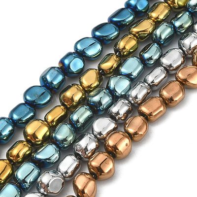 Wholesale Electroplate Non-magnetic Synthetic Hematite Beads Strands 