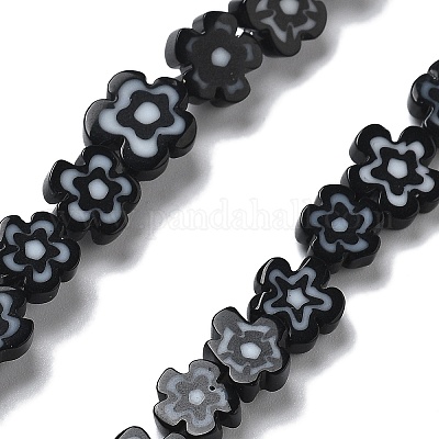 Ручной работы millefiori стеклянные бусины нитки LAMP-F035-09H-1