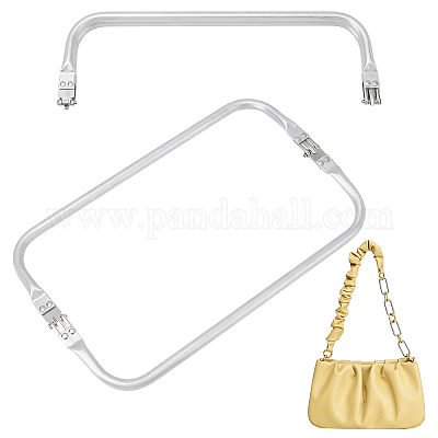 Golden Purse Handle Bag Handle Rectangle Handbag Handle bag frame