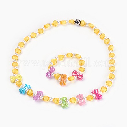 Perles acryliques bijoux ensembles SJEW-JS00988-02-1