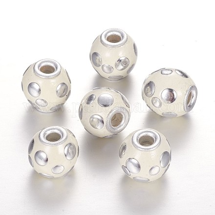 Runde Perlen mit handgefertigten Indonesien IPDL-P001-11-1