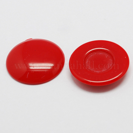 Solid Colour Dome Acrylic Cabochons SACR-S149-20mm-07-1