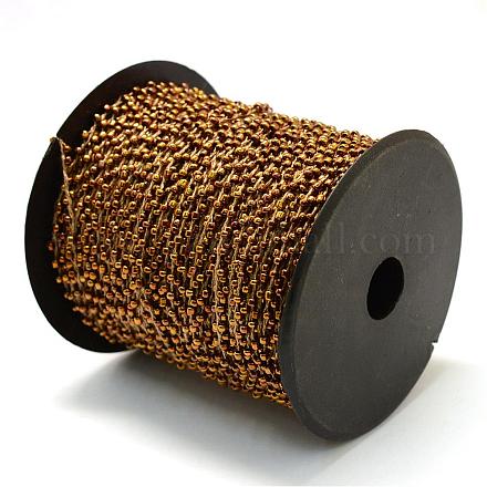 Plated Seed Beads Cords OCOR-R039-K01-1
