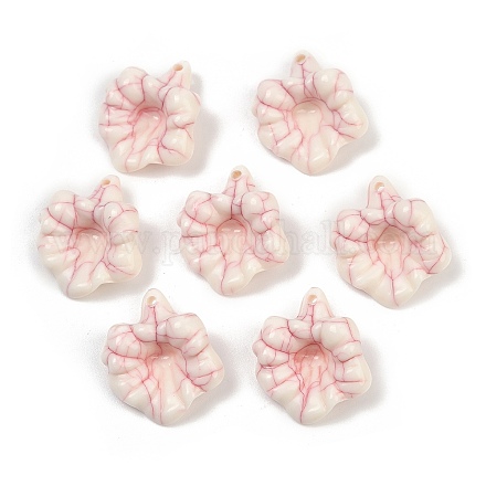 Perline acriliche imitazione turchese&nbsp;OACR-S047-09-1
