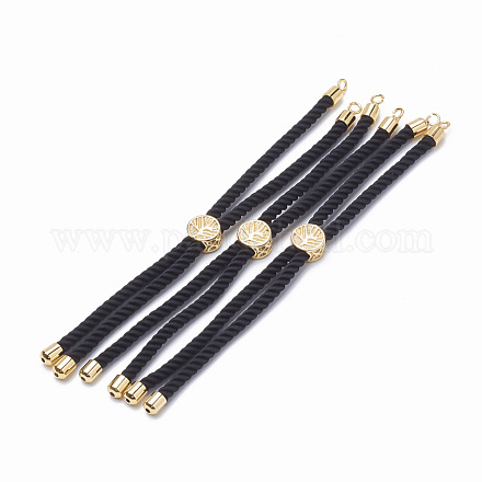 Création de bracelets à cordon torsadé en nylon MAK-T003-01G-1