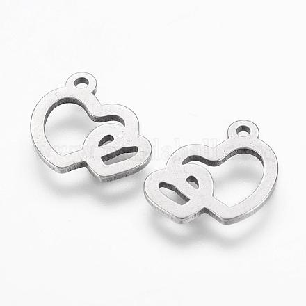 304 Stainless Steel Charms STAS-L191-10P-1