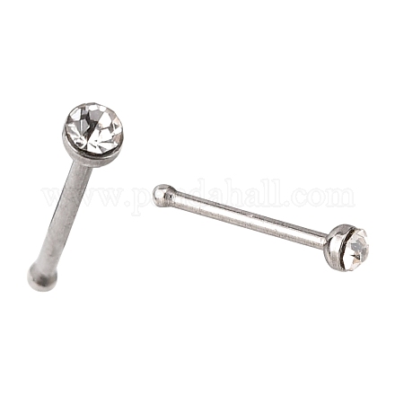 304 Stainless Steel Nose Studs AJEW-D006-3B-1