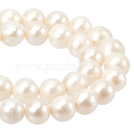 NBEADS 1 Strands about 31 Pcs Natural Freshwater Pearl Beads PEAR-NB0001-21-1
