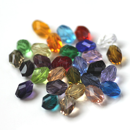 Imitation Austrian Crystal Beads SWAR-F077-11x8mm-M-1