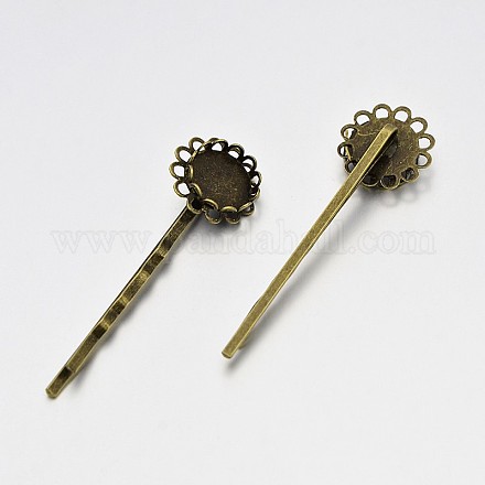Accessoires de cheveux antique accessoires de bobby épingle à cheveux en fer MAK-J007-25AB-NF-1