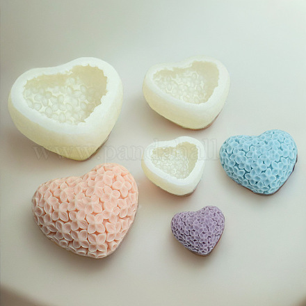Stampi in silicone per candele a forma di cuore e fiore di San Valentino DIY-L072-016-1