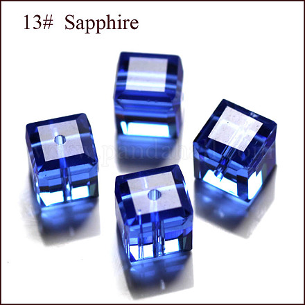Abalorios de cristal austriaco de imitación SWAR-F074-4x4mm-13-1
