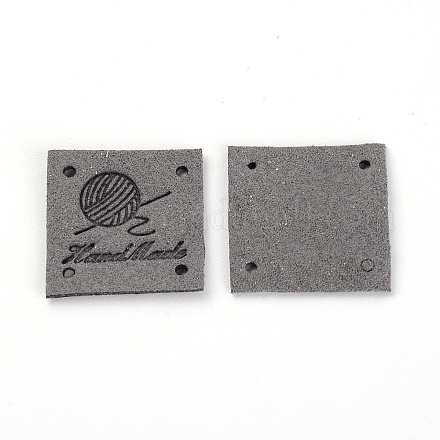 Mikrofaser-Lederetiketten DIY-TAC0010-19G-1
