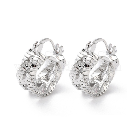 Латунные серьги обруча EJEW-S241-25P-1