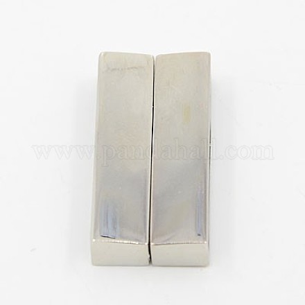 Fermoirs magnétiques en alliage de zinc pour la fabrication de bracelets PALLOY-K071-10P-FF-1