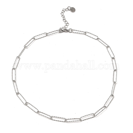304 ожерелье-цепочка из нержавеющей стали со скрепками BJEW-B072-01P-1
