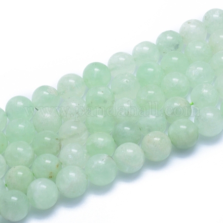 Chapelets de perles en préhnite naturelle G-L552H-07C-1
