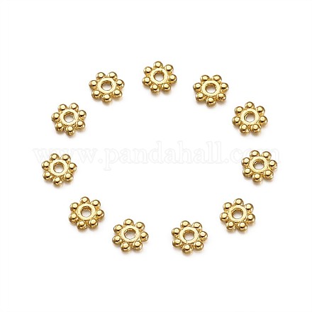 Alloy Daisy Spacer Beads PALLOY-TA0001-07-RS-1