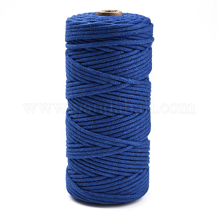 コットン糸  マクラメコード  装飾的な糸のスレッド  DIYの工芸品について  ギフトラッピングとジュエリー作り  藤紫色  3mm  約109.36ヤード（100m）/ロール。 OCOR-T001-02-34-1