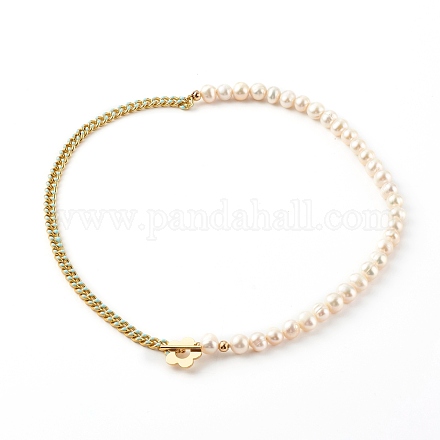 Ожерелья-цепочки с латунной эмалью NJEW-JN03482-02-1
