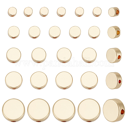 Benecreat 50 pièces 5 styles support placage laiton perles d'espacement KK-BC0012-59-1
