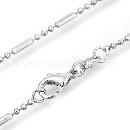 Collares de cadena de acero inoxidable NJEW-M146-04-1