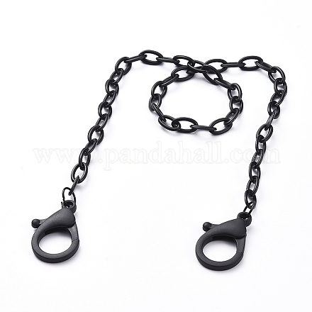 Collares personalizados de cadena de cable de plástico abs X-NJEW-JN02850-02-1