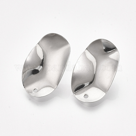 Accessoires de puces d'oreilles en 304 acier inoxydable STAS-S079-55B-1