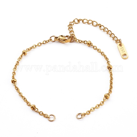 304 fabrication de bracelets de chaînes forçats en acier inoxydable AJEW-JB00901-1