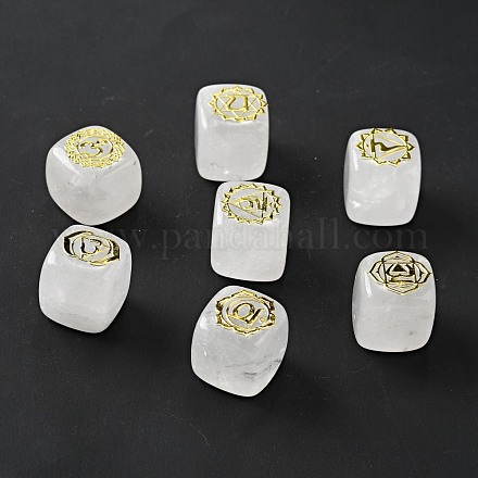 7 pièces 7 styles perles de cristal de quartz naturel G-H272-09G-1