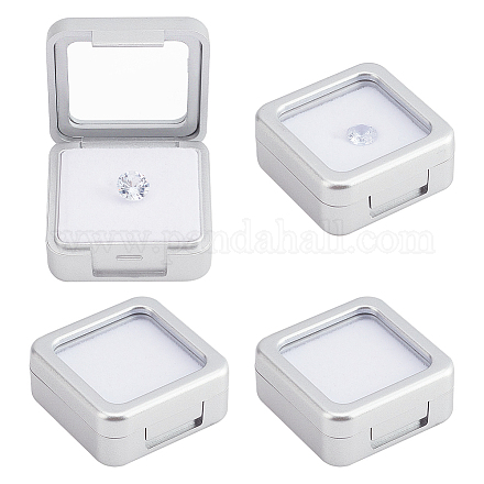 Пластиковые свободные коробки для демонстрации драгоценных камней с бриллиантами CON-WH0094-13A-1