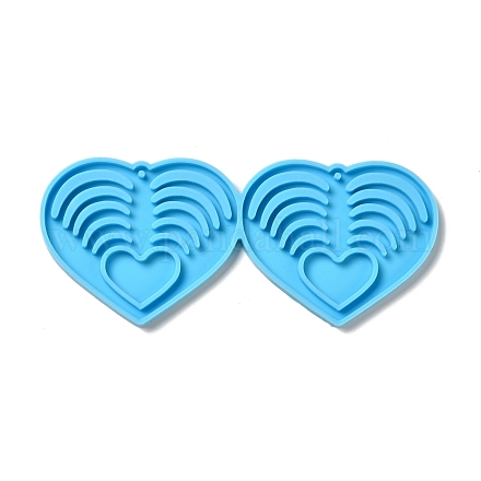 Stampi in silicone con ciondolo cuore fai da te DIY-I099-41-1