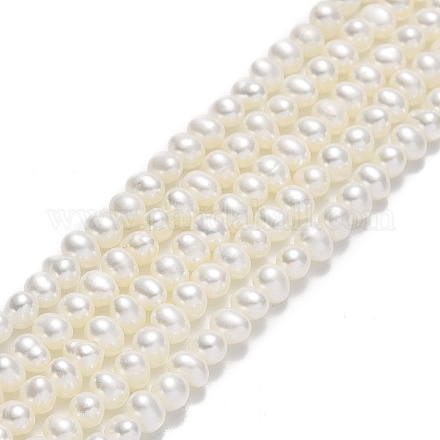 Brins de perles de culture d'eau douce naturelles PEAR-F018-06-1
