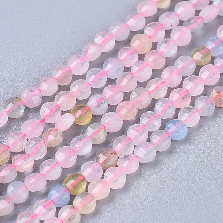 Chapelets de perles en morganite naturelle G-R475-014-1