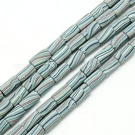 Polymer Clay Bead Strands CLAY-T001-D15-1
