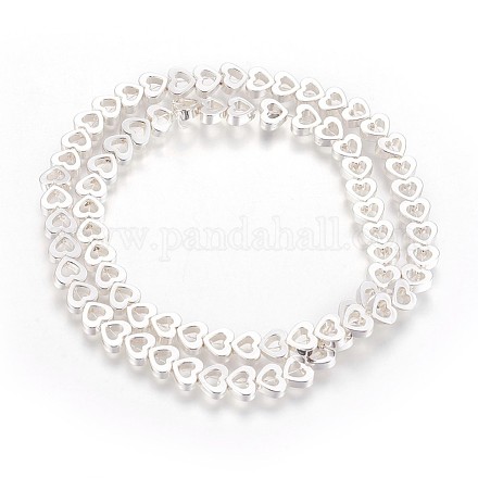 Electroplated Non-magnetic Synthetic Hematite Beads Strands G-P423-11S-1