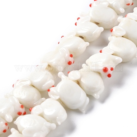 Perles vernissées manuelles LAMP-F020-22-1