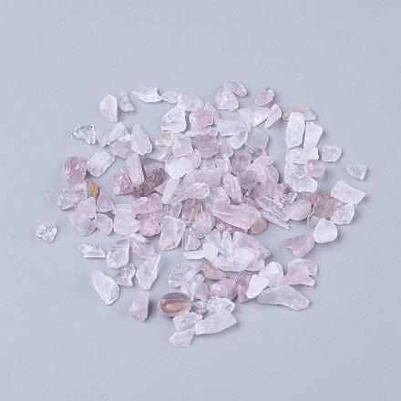 Rosa naturale di chip di quarzo perle X-G-O103-12-1