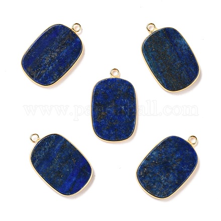 Natural Lapis Lazuli Pendants G-P460-04C-1