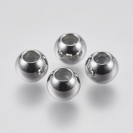 Perles en 201 acier inoxydable STAS-F195-007P-6mm-1