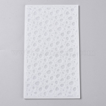 シリコンモールド  レジン型  UVレジン用  エポキシ樹脂ジュエリー作り  泡のある長方形  ホワイト  182x103x3.1mm X-DIY-WH0154-08-1