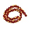 Round Handmade Lampwork Beads Strands, Star, 8~10x10mm, Hole: 2.2mm, about 37pcs/strand, 13.39''(34cm)
