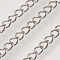Non-Tarnish Handmade 304 Stainless Steel Curb Chains, Soldered, Stainless Steel Color, 3.5x2.5x0.2mm