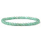 4mm Round Natural Dyed Green Aventurine Beads Bracelet for Men, European and American Retro Simple Versatile Stretch Bracelets, 7-1/2 inch(19cm)