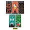Halloween Printed Gift Plastic Bags, Rectangle Candy Wrapping Bags, Mixed Shapes, Mixed Color, 27.2x12.4x0.01cm,250pcs/set, ribbon: 90x4x0.3mm