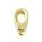 Brass Spring Gate Rings, Golden, 14.5x7x3mm, Hole: 1.4mm