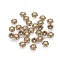6-Petal Tibetan Style Alloy Flower Bead Caps, Cadmium Free & Nickel Free & Lead Free, Antique Bronze, 6x2mm, Hole: 1mm