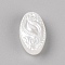 Opaque Acrylic Beads, Oval, White, 15x8.5x5mm, Hole: 1.6mm